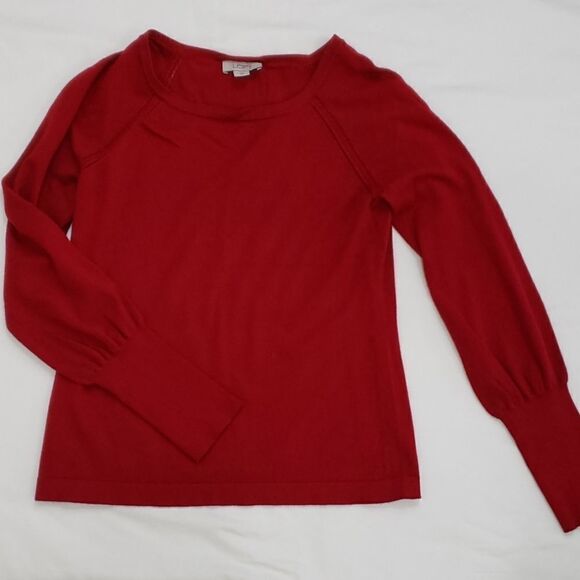Loft thin red sweater - Picture 1 of 5